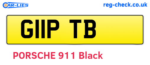 G11PTB are the vehicle registration plates.