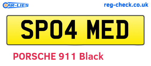 SP04MED are the vehicle registration plates.