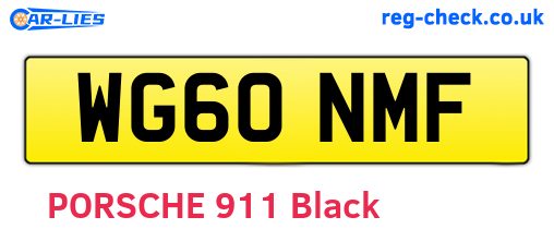 WG60NMF are the vehicle registration plates.