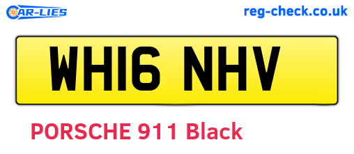 WH16NHV are the vehicle registration plates.