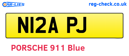 N12APJ are the vehicle registration plates.
