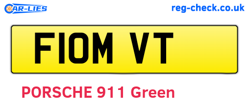 F10MVT are the vehicle registration plates.