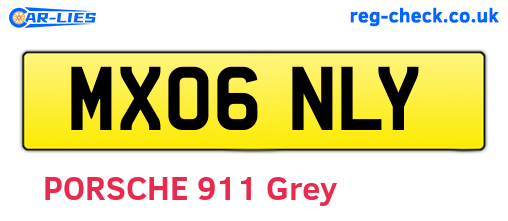 MX06NLY are the vehicle registration plates.