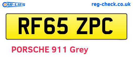 RF65ZPC are the vehicle registration plates.