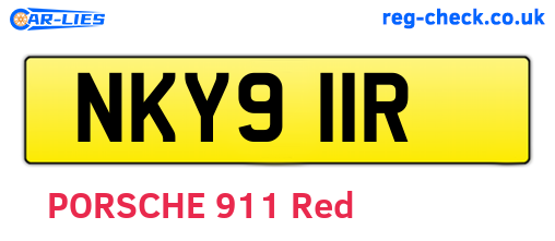 NKY911R are the vehicle registration plates.