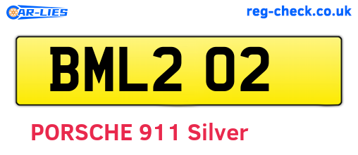 BML202 are the vehicle registration plates.