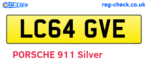 LC64GVE are the vehicle registration plates.