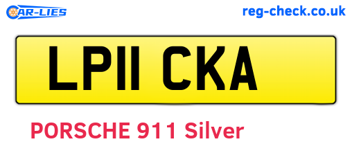 LP11CKA are the vehicle registration plates.