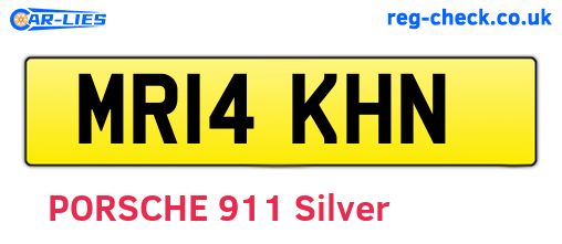 MR14KHN are the vehicle registration plates.