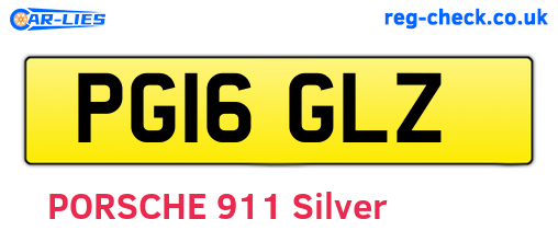 PG16GLZ are the vehicle registration plates.
