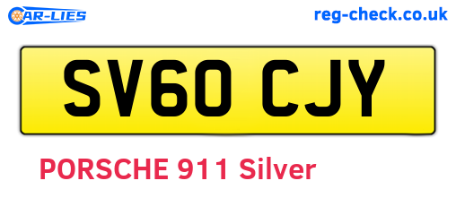 SV60CJY are the vehicle registration plates.