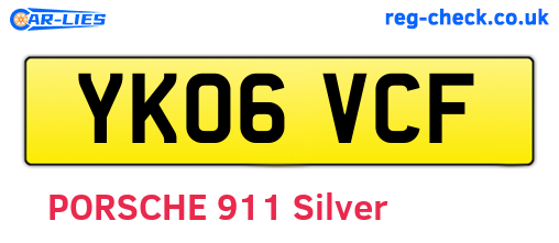 YK06VCF are the vehicle registration plates.