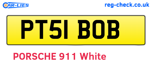 PT51BOB are the vehicle registration plates.
