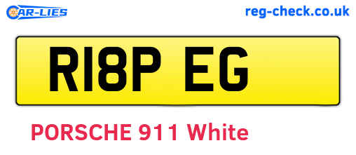 R18PEG are the vehicle registration plates.