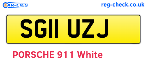 SG11UZJ are the vehicle registration plates.