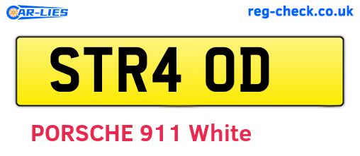 STR40D are the vehicle registration plates.