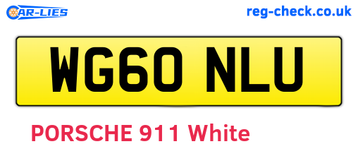 WG60NLU are the vehicle registration plates.
