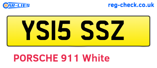 YS15SSZ are the vehicle registration plates.