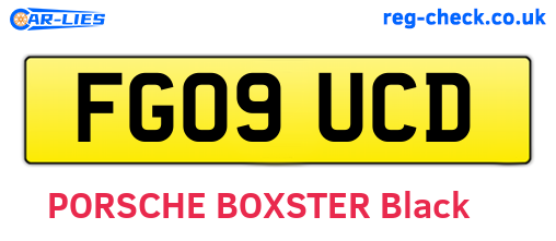 FG09UCD are the vehicle registration plates.
