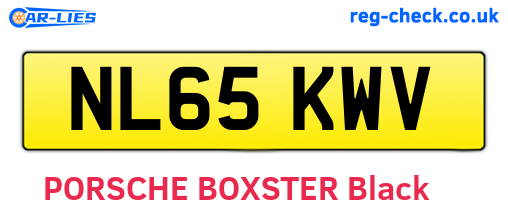 NL65KWV are the vehicle registration plates.