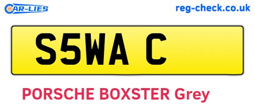 S5WAC are the vehicle registration plates.