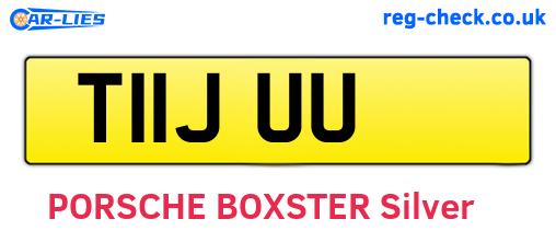 T11JUU are the vehicle registration plates.