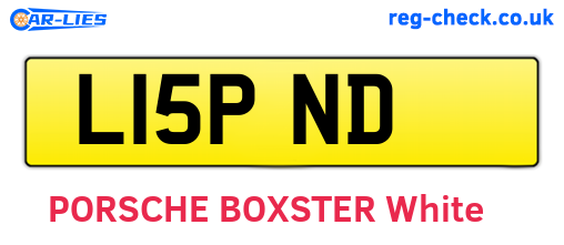 L15PND are the vehicle registration plates.