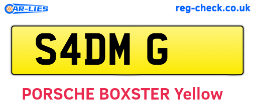 S4DMG are the vehicle registration plates.