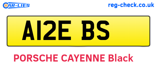A12EBS are the vehicle registration plates.