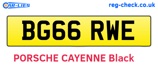 BG66RWE are the vehicle registration plates.