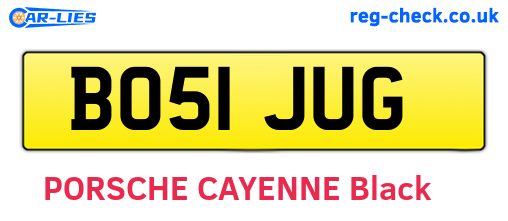 BO51JUG are the vehicle registration plates.