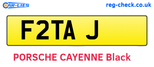 F2TAJ are the vehicle registration plates.