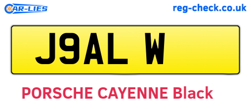 J9ALW are the vehicle registration plates.