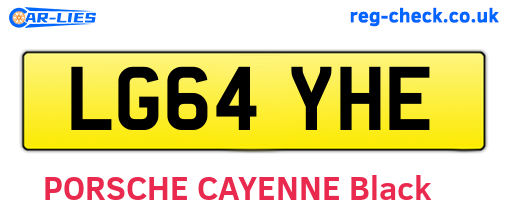 LG64YHE are the vehicle registration plates.