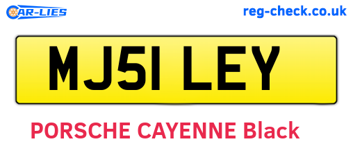 MJ51LEY are the vehicle registration plates.
