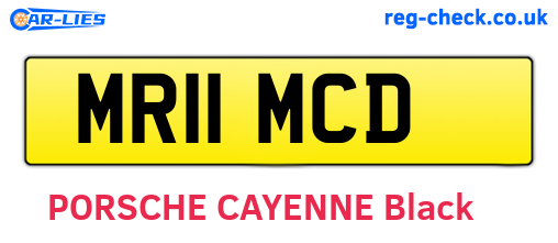 MR11MCD are the vehicle registration plates.
