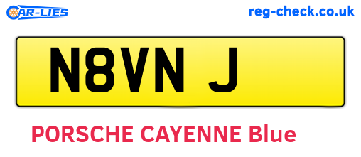 N8VNJ are the vehicle registration plates.