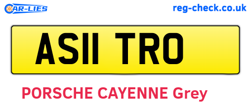 AS11TRO are the vehicle registration plates.