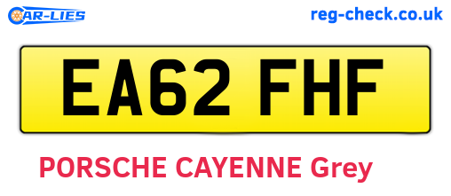 EA62FHF are the vehicle registration plates.