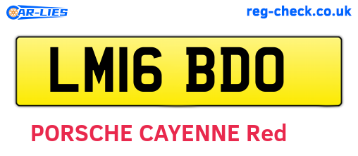 LM16BDO are the vehicle registration plates.