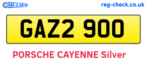 GAZ2900 are the vehicle registration plates.