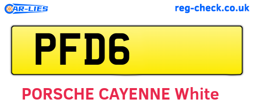 PFD6 are the vehicle registration plates.
