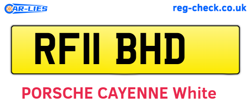 RF11BHD are the vehicle registration plates.