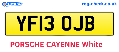 YF13OJB are the vehicle registration plates.