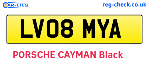 LV08MYA are the vehicle registration plates.