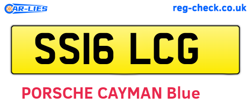 SS16LCG are the vehicle registration plates.
