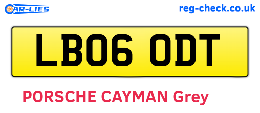 LB06ODT are the vehicle registration plates.