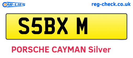 S5BXM are the vehicle registration plates.