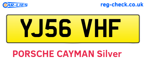 YJ56VHF are the vehicle registration plates.
