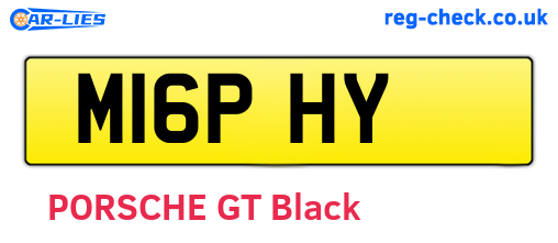 M16PHY are the vehicle registration plates.
